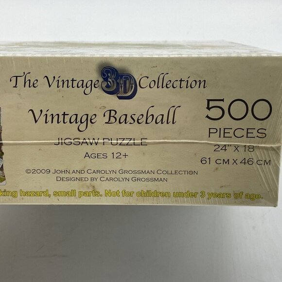 The‎ Vintage 3D Collection Vintage Baseball 500 Pc Puzzle New Sealed Jigsaw - Picture 8 of 11